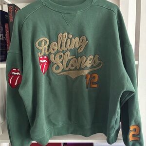 Green Rolling Stones Sweatshirt